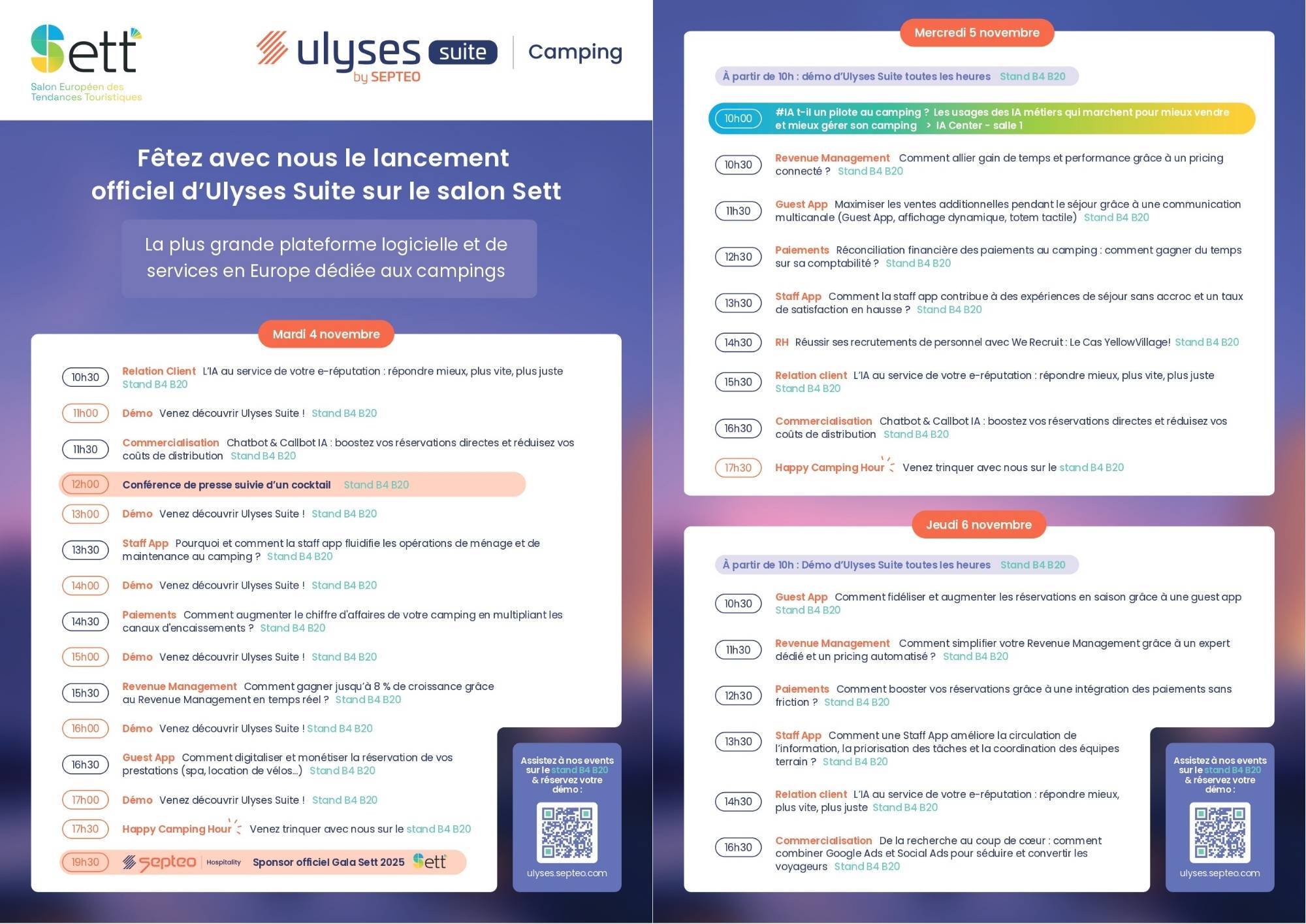 Septeo - Programme Ateliers Sett 2025 Camping