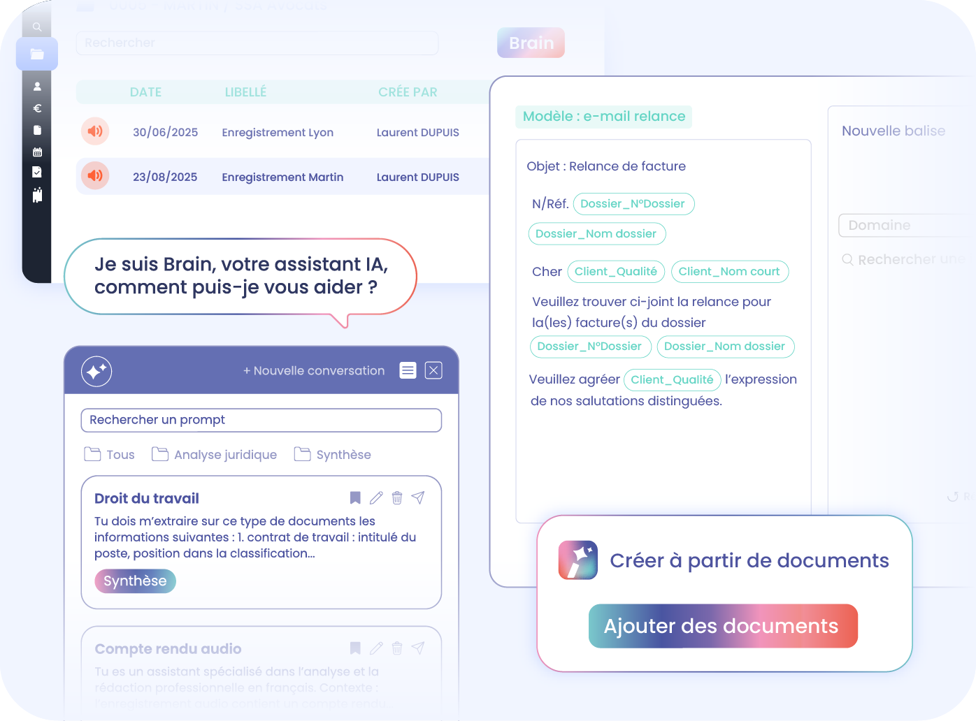 Illustration IA juridique - Septeo Brain