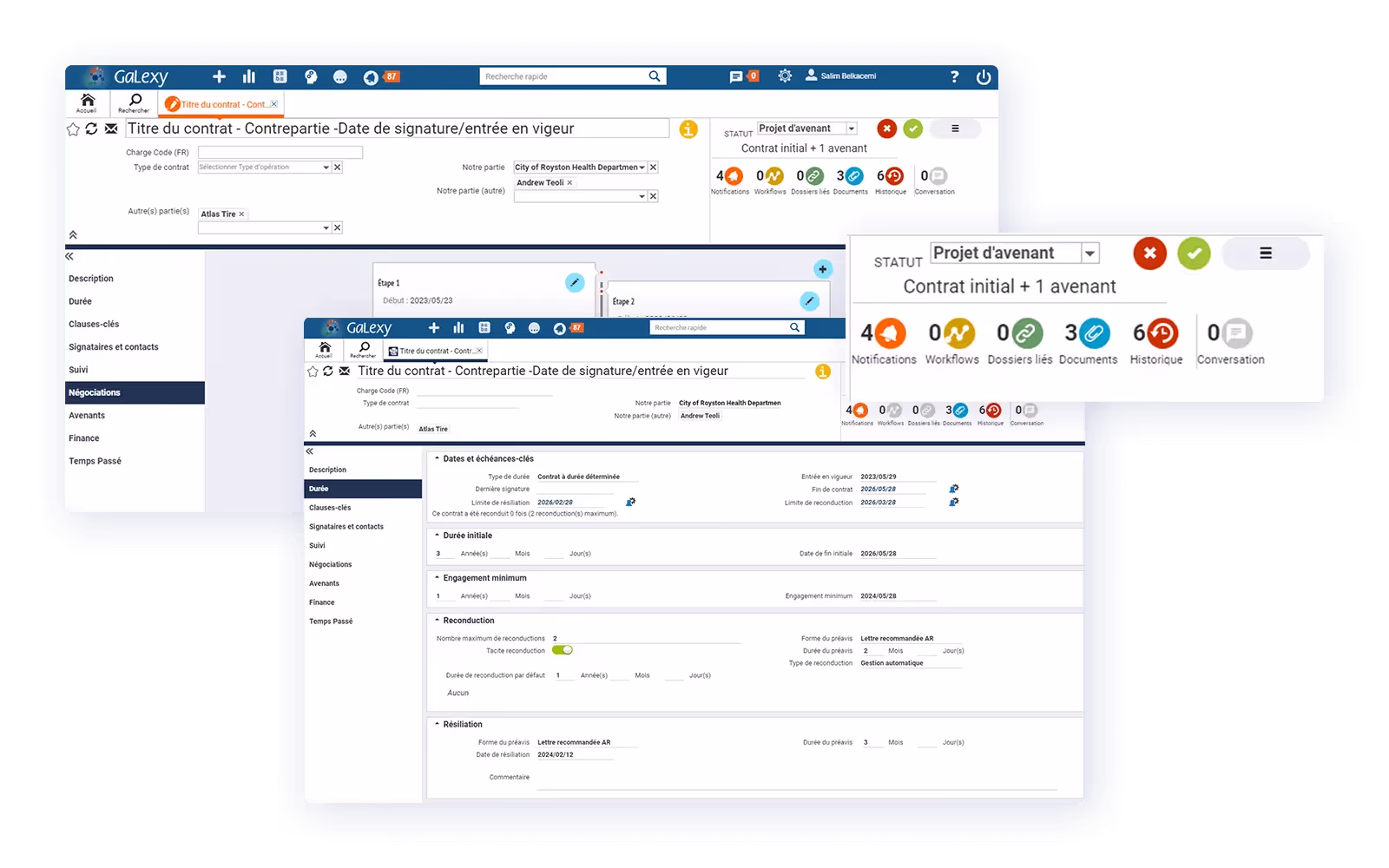 Logiciel gestion des contrats